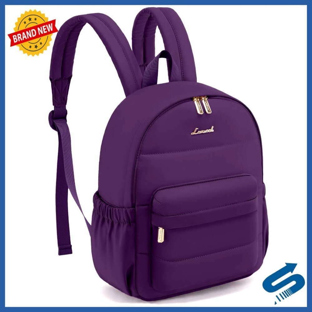 Mini Puffer Backpack Lightweight Nylon Anti-Theft Pocket Casual Daypack Purse